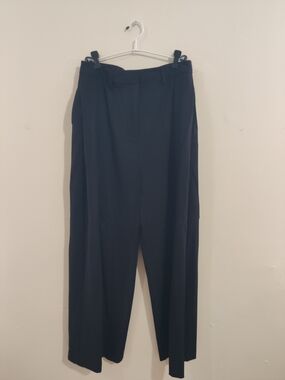 OAK + FORT Black Wide-Leg Trousers